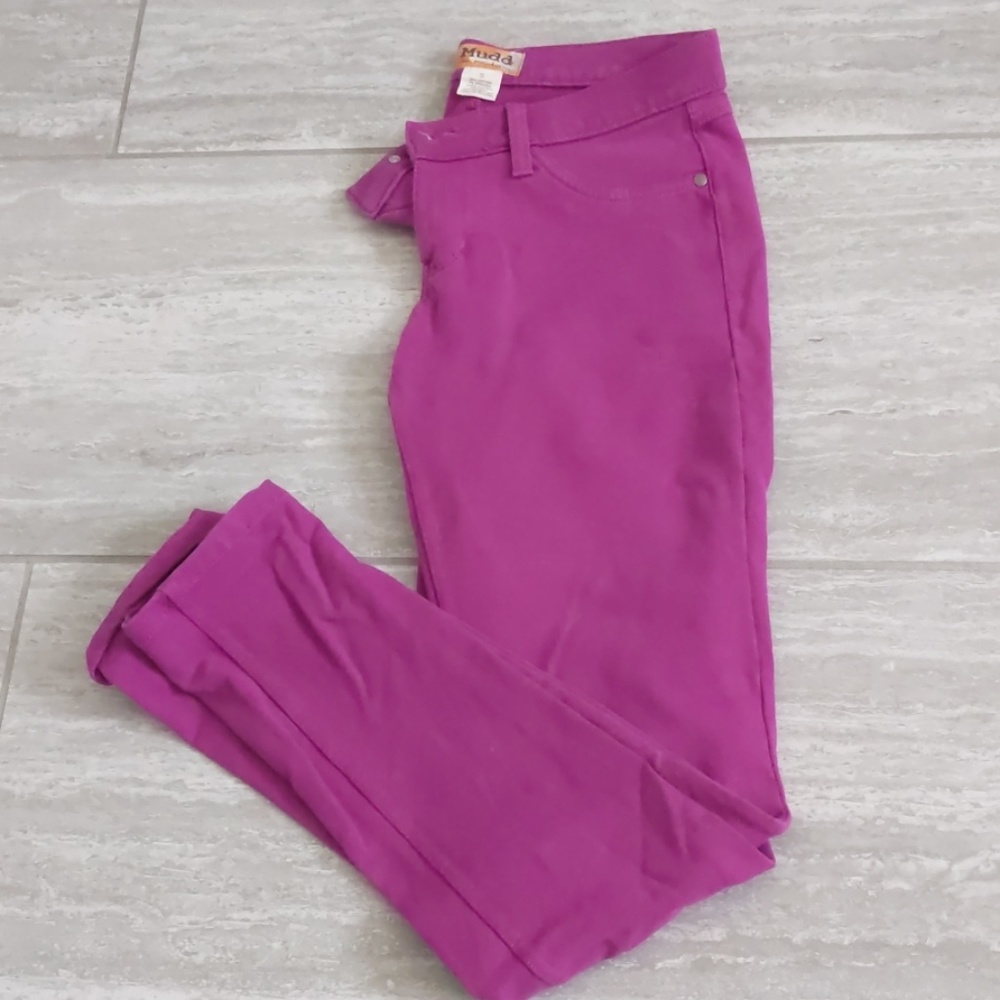 Pink straight leg pants